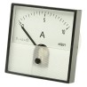 HOBUT DIN Range Analogue Panel Ammeter 100 A AC/DC, Horizontal Scale, Flame Retardant Case PD721MCS10A/1-001