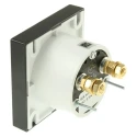 HOBUT DIN Range Analogue Panel Ammeter 100 A AC/DC, Horizontal Scale, Flame Retardant Case PD721MCS10A/1-001
