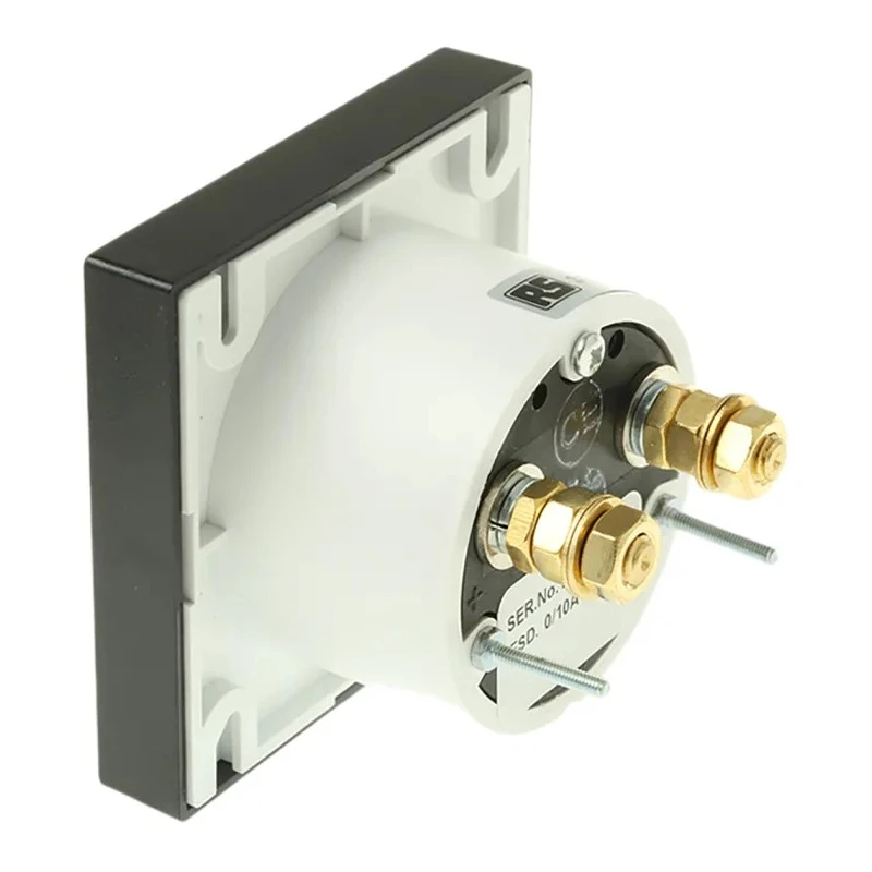 HOBUT DIN Range Analogue Panel Ammeter 100 A AC/DC, Horizontal Scale, Flame Retardant Case PD721MCS10A/1-001