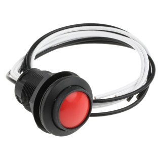 ITW Switches 49-769024 49-76 Series Push Button Switch Momentary Panel Mount SPST Clear LED IP67 250 V 6A