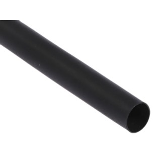 TE Connectivity Black Heat Shrink Tubing 6 mm Sleeve Diameter x 1.2 m Length 3:1 Ratio ATUM-6/2-0