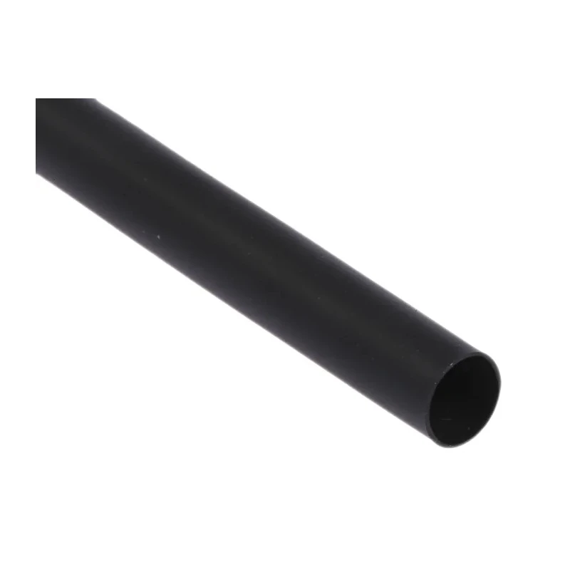 TE Connectivity Black Heat Shrink Tubing 6 mm Sleeve Diameter x 1.2 m Length 3:1 Ratio ATUM-6/2-0