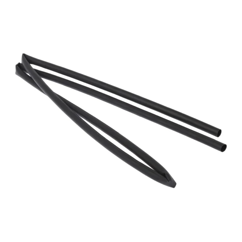 TE Connectivity Black Heat Shrink Tubing 6 mm Sleeve Diameter x 1.2 m Length 3:1 Ratio ATUM-6/2-0