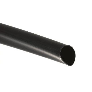 TE Connectivity Heat Shrink Tubing Black 24 mm Sleeve Diameter x 1.2m Length 3:1 Shrink Ratio Polyolefin Flame ATUM-24/8-0
