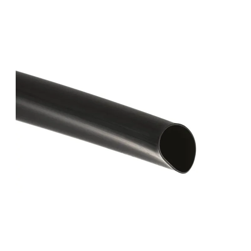 TE Connectivity Heat Shrink Tubing Black 24 mm Sleeve Diameter x 1.2m Length 3:1 Shrink Ratio Polyolefin Flame ATUM-24/8-0