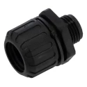 Adaptaflex Black Conduit Fitting 16 mm Nominal Size PG9 Thread Polyamide 66 Material IP67 Rated ASF16/PG9/A & AWB16