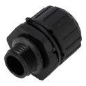Adaptaflex Black Conduit Fitting 16 mm Nominal Size PG9 Thread Polyamide 66 Material IP67 Rated ASF16/PG9/A & AWB16