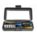 CK 1/4 in Square Drive Spring Steel Ratchet Screwdriver & 46-Piece Bit Set Polished Blade T4826D