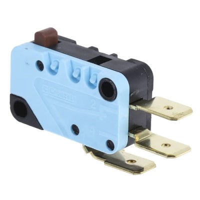 Crouzet Button Micro Switch, Tab Terminal, 16A, 250 V AC, SPDT Contact Configuration, IP40 Protection 83161118