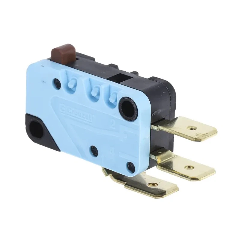 Crouzet Button Micro Switch, Tab Terminal, 16A, 250 V AC, SPDT Contact Configuration, IP40 Protection 83161118