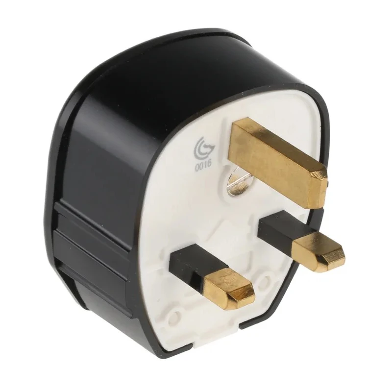 MK Electric 13A 250V UK Mains Plug Black Cable Polyvinyl Chloride Urea Formaldehyde Screw Termination 655 BLK