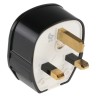 MK Electric 13A 250V UK Mains Plug Black Cable Polyvinyl Chloride Urea Formaldehyde Screw Termination 655 BLK
