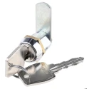 RS PRO Keyed Camlock 20 mm Panel-to-Tongue, Chrome Finish 0806/51/2