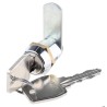 RS PRO Keyed Camlock 20 mm Panel-to-Tongue, Chrome Finish 0806/51/2