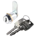 RS PRO Keyed Camlock 20 mm Panel-to-Tongue, Chrome Finish 0806/51/2