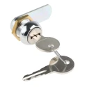 Euro-Locks a Lowe & Fletcher group Company Chrome Finish Keyed Camlock 16 mm Panel-to-Tongue 19.1 x 16.1 mm 4648-03-2