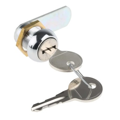 Euro-Locks a Lowe & Fletcher group Company Chrome Finish Keyed Camlock 16 mm Panel-to-Tongue 19.1 x 16.1 mm 4648-03-2