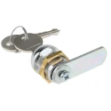 Euro-Locks a Lowe & Fletcher group Company Chrome Finish Keyed Camlock 16 mm Panel-to-Tongue 19.1 x 16.1 mm 4648-03-2