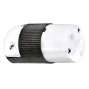 Hubbell 15A 250V USA Mains Connector Black Nylon Cable Screw Termination HBL5669C