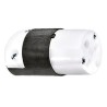 Hubbell 15A 250V USA Mains Connector Black Nylon Cable Screw Termination HBL5669C