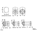 Euro-Locks a Lowe & Fletcher group Company Camlock, 32.7 mm Panel-to-Tongue 20.1 x 17.6 mm Chrome Finish F7E-03-2 (405E)