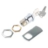 Euro-Locks a Lowe & Fletcher group Company Camlock Chrome Finish Keyed Unlock, 19 mm Panel-to-Tongue Depth F6E-03-2 (405E)