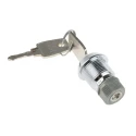 Euro-Locks a Lowe & Fletcher Group Company Chrome Plated Keyed Camlock 19 mm Panel-to-Tongue Depth F6-53-2