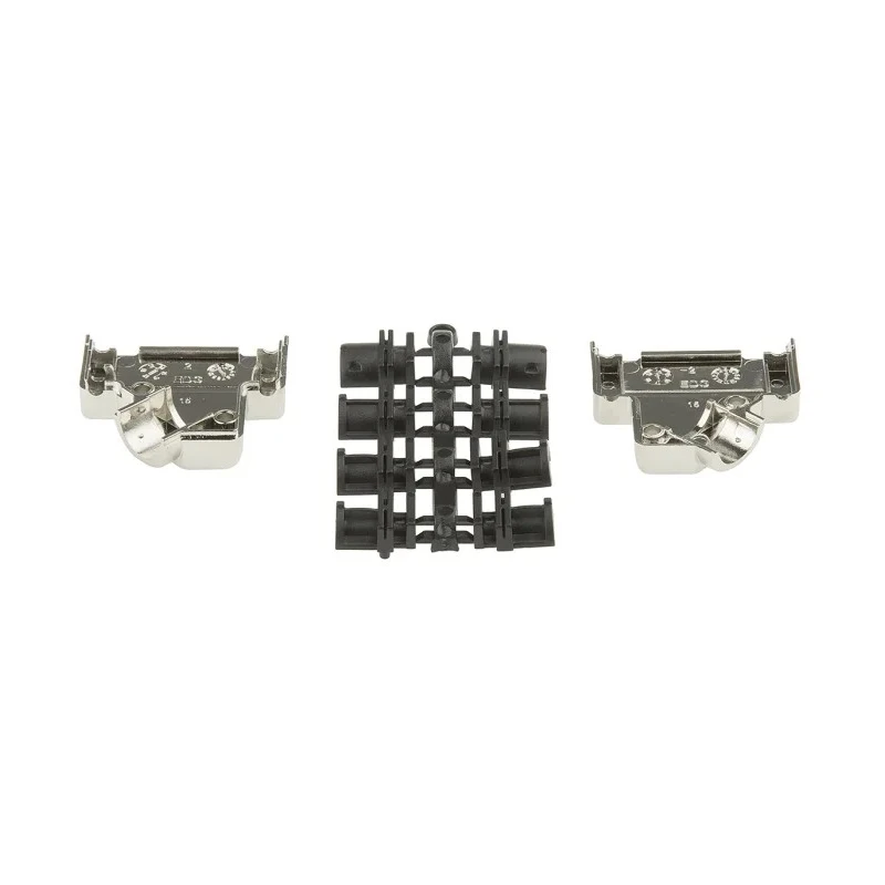 MH Connectors ABS Angled D-Sub Backshell 15 Way Strain Relief Nickel Plated Housing MHD45PK