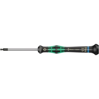 Wera Precision Screwdriver, 2.5 mm Tip, 60 mm Blade, 157mm Overall 05118094001