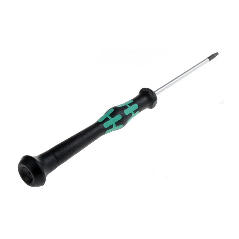 Wera Precision Screwdriver T8 Tip 60 mm Blade Length 157 mm Overall Length Bi-Material Handle Nickel Blade 05118046001