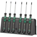 Wera Torx Precision Screwdriver Set, 6-Piece Chrome Vanadium Steel, Torx T7-T20 05118154001