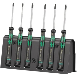 Wera Torx Precision Screwdriver Set, 6-Piece Chrome Vanadium Steel, Torx T7-T20 05118154001