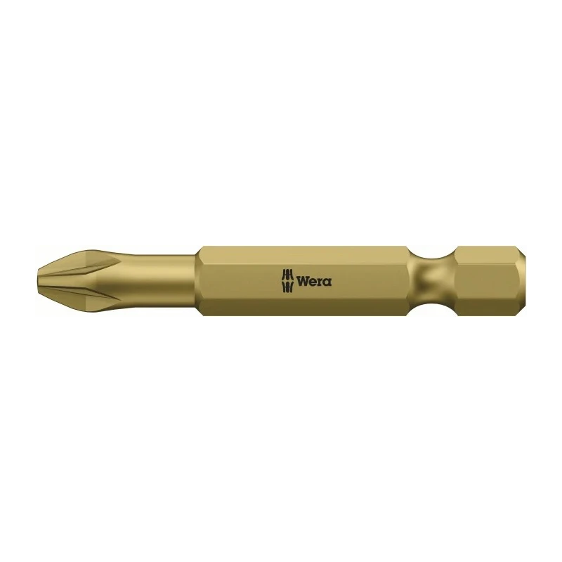 Wera Screwdriver Bit 6.35 mm Hex Drive, PZ2 Tip, 50 mm Overall Length 05060060001