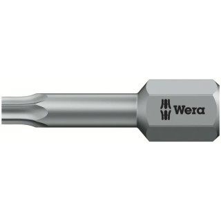 Wera Screwdriver Bit T15, 6.35 mm Hex Drive, 25 mm Overall Length 05066308001