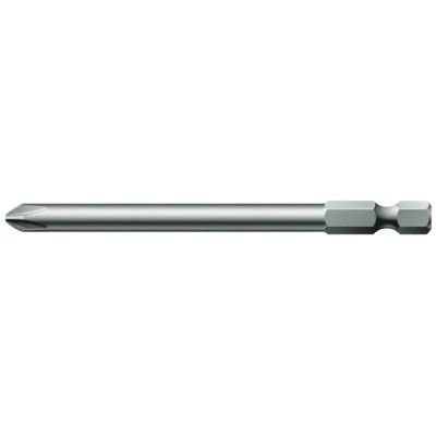 Wera Screwdriver Bit PH2 Phillips Drive Stainless Steel 89 mm Length 05059775001