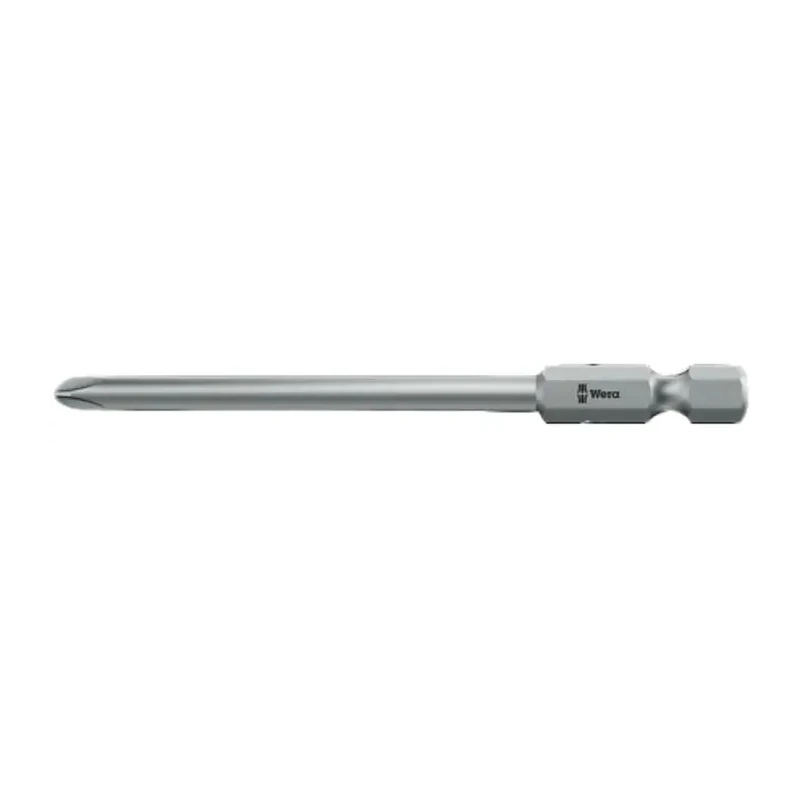 Wera Screwdriver Bit PH2 Phillips Drive Stainless Steel 89 mm Length 05059775001