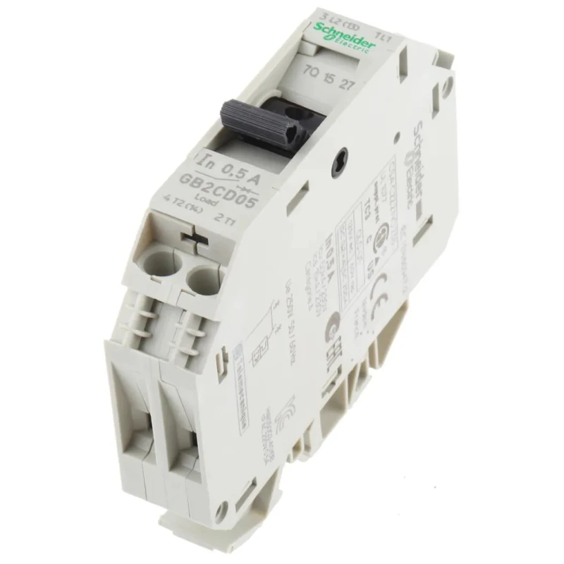 Schneider Electric TeSys GB2 Thermal Circuit Breaker 500mA Current Rating 1-Pole DIN Rail GB2CD05