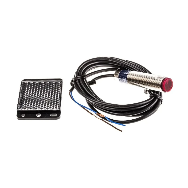 Telemecanique Sensors Polarised Retroreflective Barrel Photoelectric Sensor, Relay Output, M18 Thread, 2 m XU9M18MA230