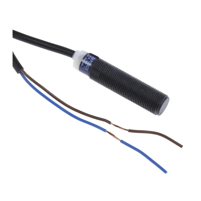 Telemecanique Sensors Threaded Barrel Inductive Proximity Sensor M12 x 1, 2-Wire OsiSense XS, 264V ac/dc, 4 mm XS4P12MA230
