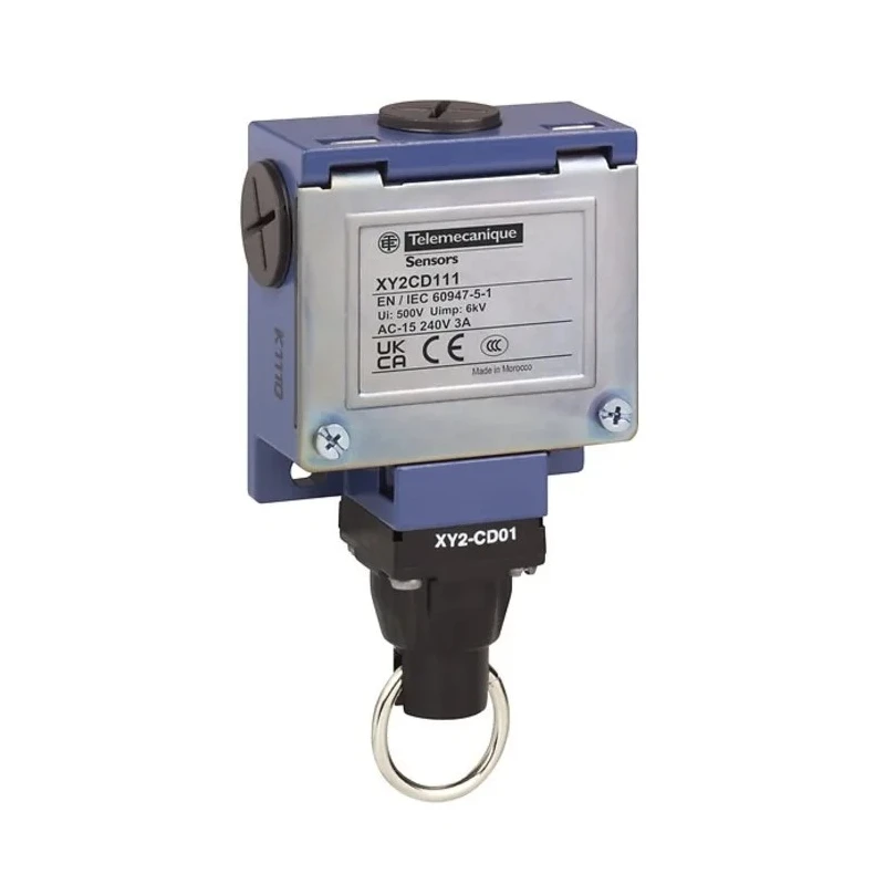 Telemecanique Sensors Cable Pull Rope Pull Switch IP66 Zamak Housing 240V AC 3A XY2CD111