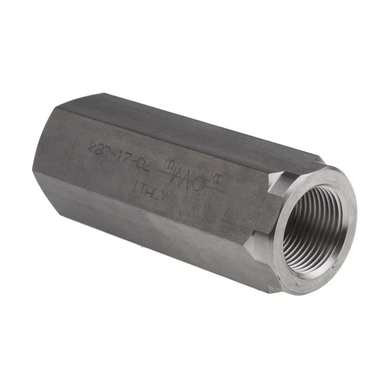 RS PRO Stainless Steel In Line Mount Hydraulic Check Valve BSP 90L/min 0.35 bar Cracking Pressure 324-4972