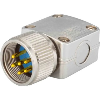 Jaeger Circular Connector, 8 Contacts, Cable Mount, Standard Size, Male, IP50 IP54 Protection 5326 080 06