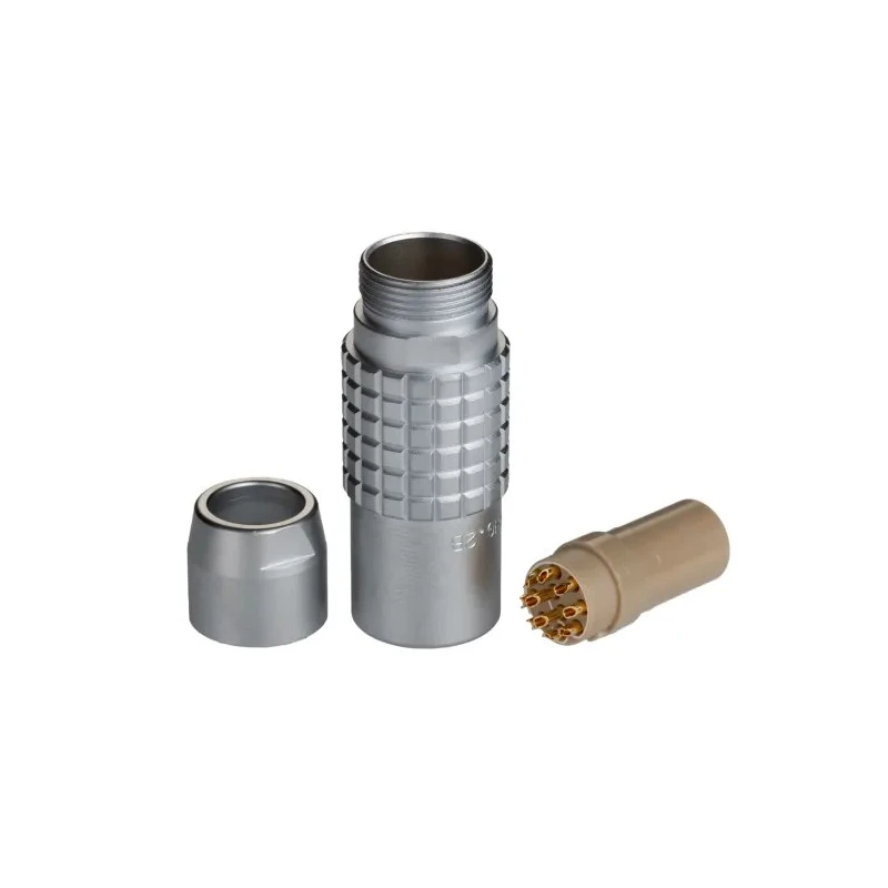 LEMO Circular Connector 10 Contacts Cable Socket Female IP50 Brass Housing 2B Series PHG.2B.310.CLLZ
