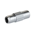 LEMO Circular Connector 10 Contacts Cable Socket Female IP50 Brass Housing 2B Series PHG.2B.310.CLLZ