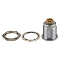 LEMO Circular Connector Panel Mount 22 mm Socket Female 8 Contacts 13A 2350V IP50 Brass Housing 3B Series EGG.3B.308.CLL