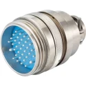 Jaeger Industrial Circular Connector 4 Contacts Cable Mount Male Plug 25.5 mm IP65 2500V 15A Screw Coupling 5324 720 06