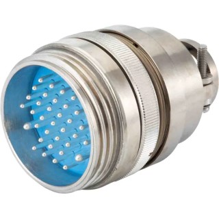 Jaeger Industrial Circular Connector 4 Contacts Cable Mount Male Plug 25.5 mm IP65 2500V 15A Screw Coupling 5324 720 06