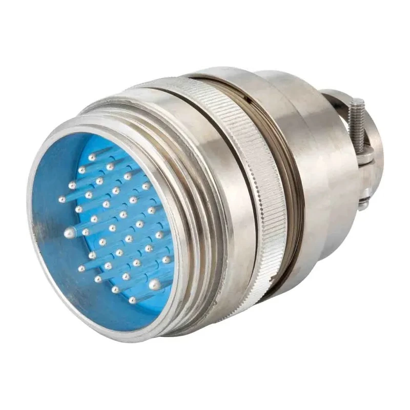 Jaeger Industrial Circular Connector 4 Contacts Cable Mount Male Plug 25.5 mm IP65 2500V 15A Screw Coupling 5324 720 06