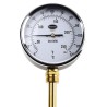 RS PRO Temperature Gauge Dial Thermometer Steel Case 100mm Dial Dual Scale Fahrenheit-Centigrade Threaded 324-8429