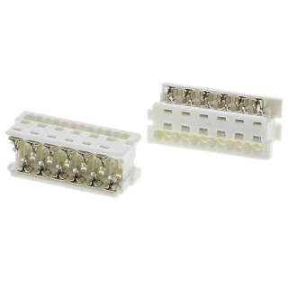 Molex 12-Way IDC Connector Female for Cable, 2 Row 90327-0312